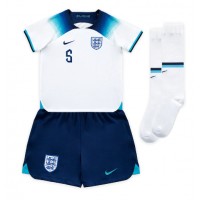 Koszulka piłkarska Anglia John Stones #5 Strój Domowy dla dzieci MŚ 2022 tanio Krótki Rękaw (+ Krótkie spodenki)